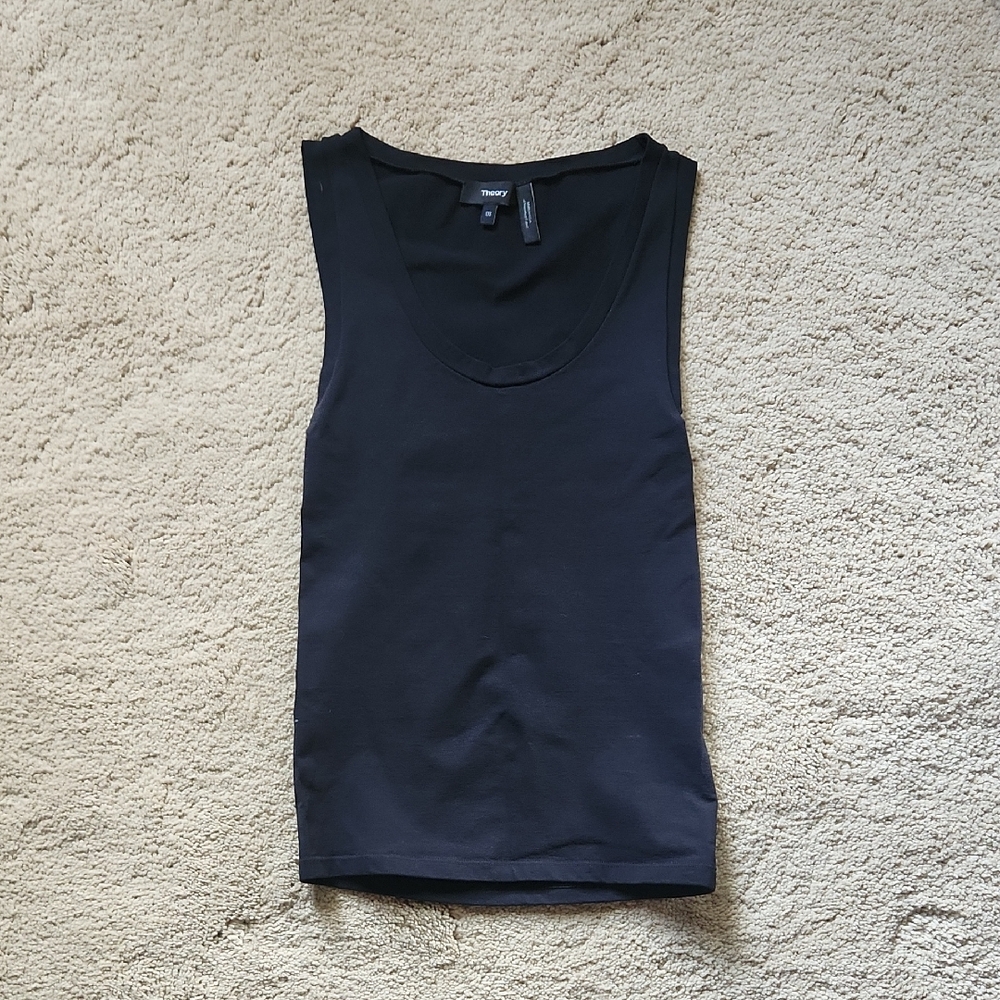 Theory Black Sleeveless Top